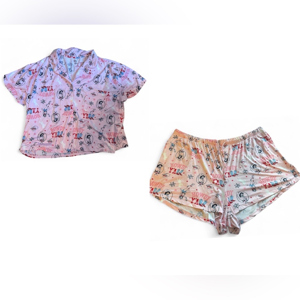Pajama set western patriotic